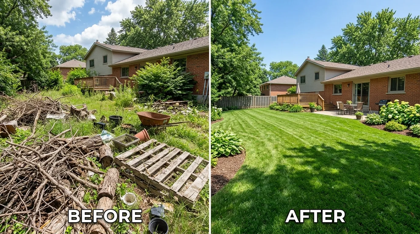 Before/after: garage cleanout