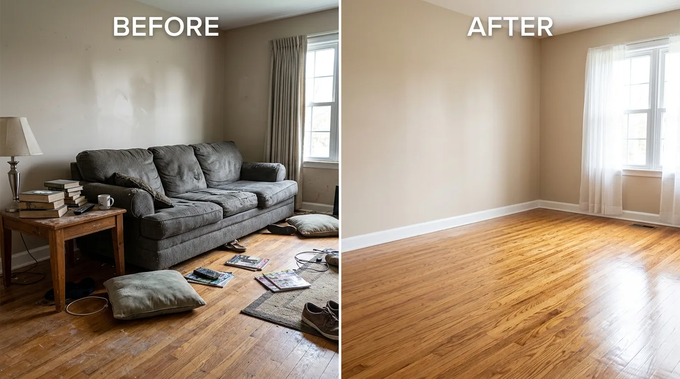 Before/after: yard waste