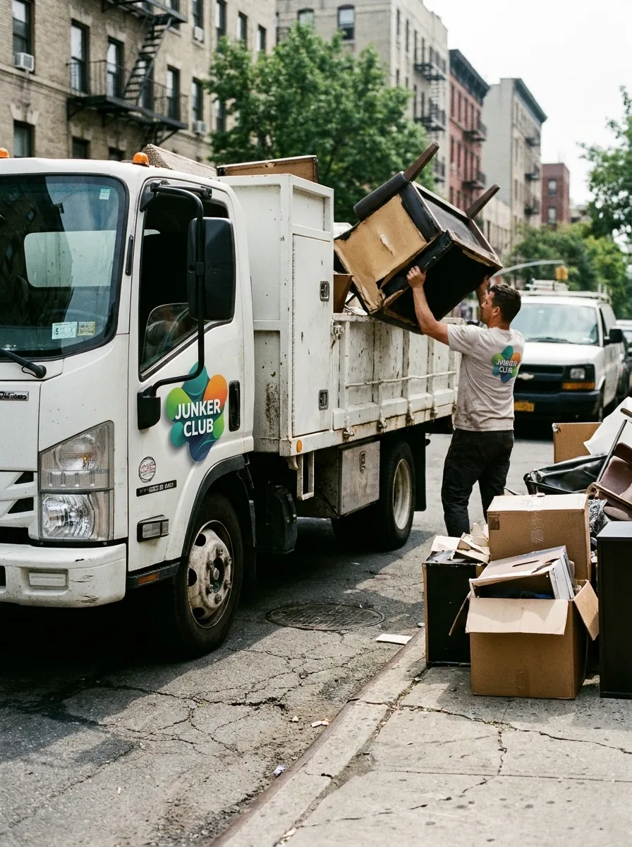 Photo: hauler loading a truck